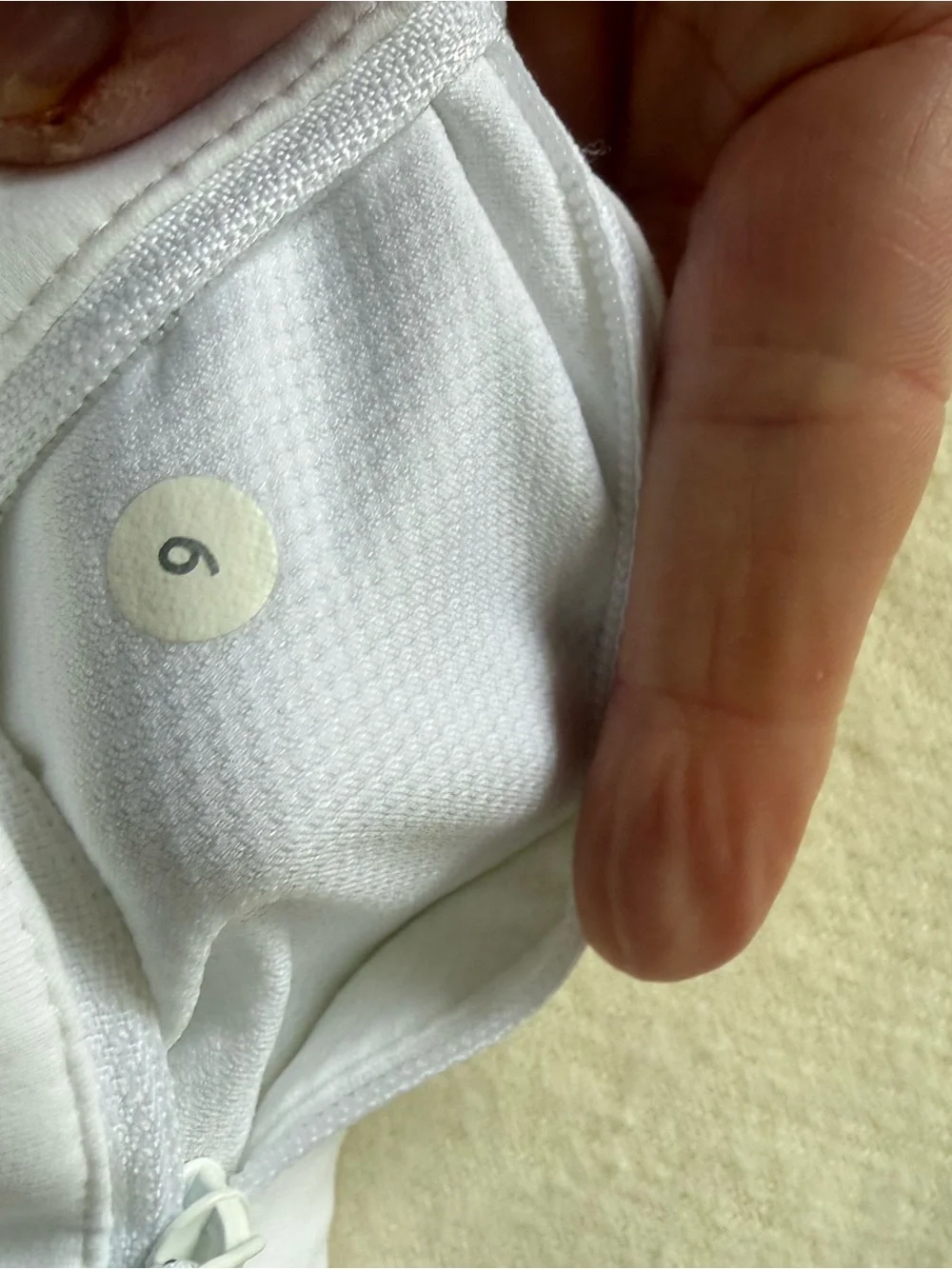 lululemon Pace Rival  White Seam-Detail tennis skirt. 6 Tall.